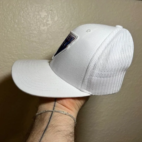 Kennedy 2024 RFK Jr Trucker Hat Richardson Mens OSFM White Campaign SNAPBACK GUC - Picture 3 of 7